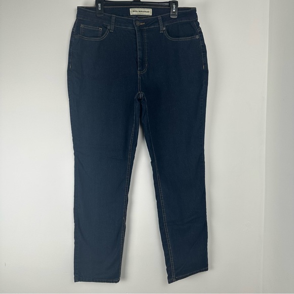 Bit & Bridle Women’s Flannel Lined Jeans Size 14 Straight Outdoors Cozy Chore - Picture 1 of 11